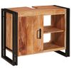 vidaXL Praustuvo spintelė Ruda 71 x 33 x 58 cm Kietos akacijos mediena