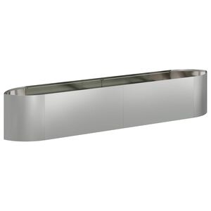 vidaXL Pakelta sodo lova Galvanizuotas plienas 220 x 40 x 40 cm