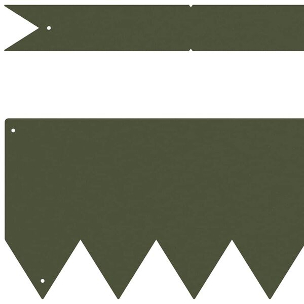 vidaXL Vejo kra&scaron;tas 50 pcs Alyvuogių žalia 100 x 0.05 x 20 cm