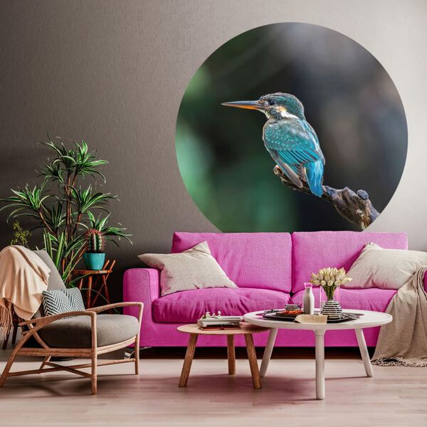 WallArt Tapetai The Kingfisher, 190cm, apskriti