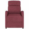 vidaXL Elektrinis masažinis krėslas, raudonojo vyno spalvos, audinys