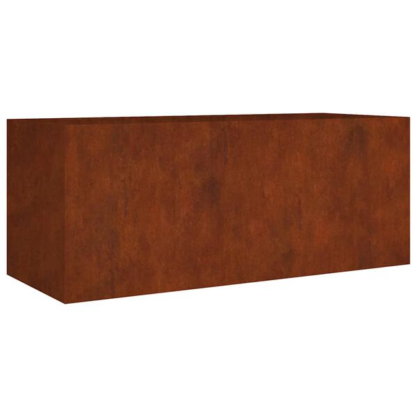 vidaXL Auk&scaron;tas sodo lovelis, 200x80x80cm, Corten plienas