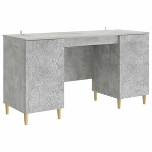 vidaXL Stalas Betono pilka 142,5 x 50 x 75 cm Apdirbta mediena