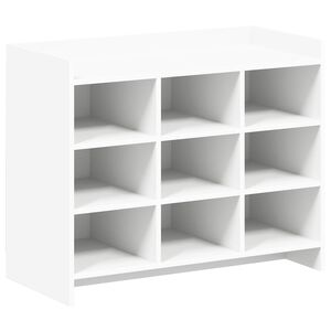 vidaXL Batu skrynia Balta 85 x 39,5 x 70 cm Apdirbta mediena