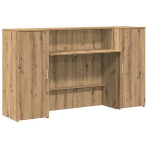 vidaXL Registratūra, artisano, 180x50x103,5 cm, apdirbta mediena