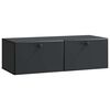 vidaXL Sieninė TV spintelė 98 x 41 x 30 cm Juoda Apdirbta mediena
