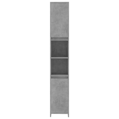 vidaXL Vonios kambario spintelė, betono pilka, 30x30x183,5cm, MDP