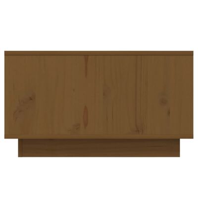 vidaXL Kavos staliukas, medaus rudas, 55x56x35cm, pušies masyvas