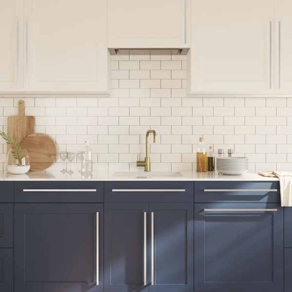 vidaXL Spintelės rankenėlės, 20vnt., sidabrinės, nerūdijantis plienas