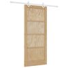 vidaXL Slankios durys Natūrali ir Balta 86 x 198,5 cm