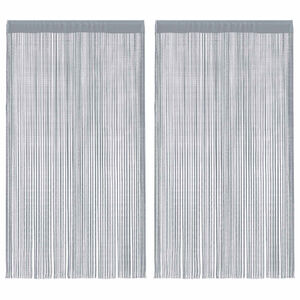 vidaXL Virvelinės užuolaidos, 2vnt., 100x250cm, &scaron;viesiai pilkos sp.
