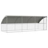 vidaXL &Scaron;unų narvas 3 vnt. Sidabro 6 x 2 x 2 m Galvanizuotas plienas