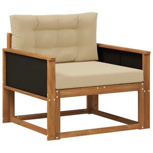 vidaXL Lauko Vidurinis Sofa Natūrali