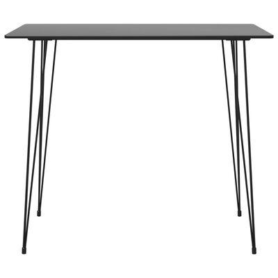 vidaXL Baro stalas, juodos spalvos, 120x60x105cm