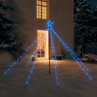 vidaXL Kalėdų eglutės girlianda, 400 mėlynų LED lempučių, 2,5m