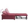 vidaXL I&scaron;traukiama sofa-lova Vyno raudona 194 x 50 x 82 cm audinys