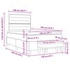 vidaXL Kiemas lova su galvūgalio Tortora 120 x 190 cm audinys