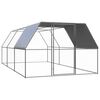 vidaXL Lauko narvas vi&scaron;čiukams, 3x6x2m, galvanizuotas plienas