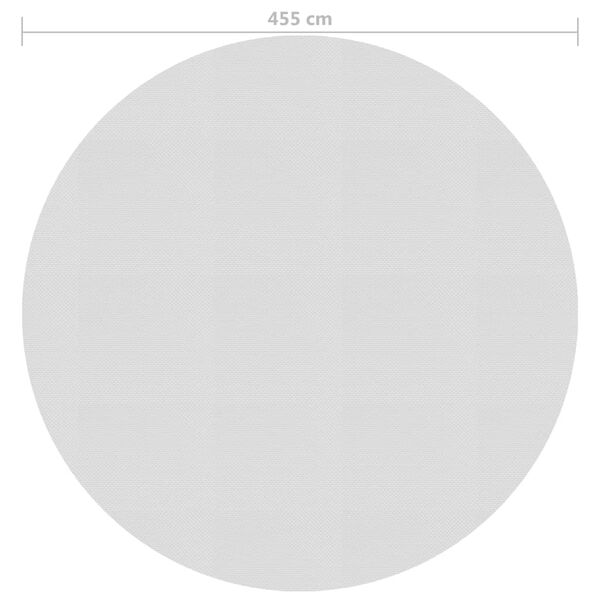 vidaXL Saulę sugerianti baseino plėvelė, pilkos spalvos, 455cm, PE