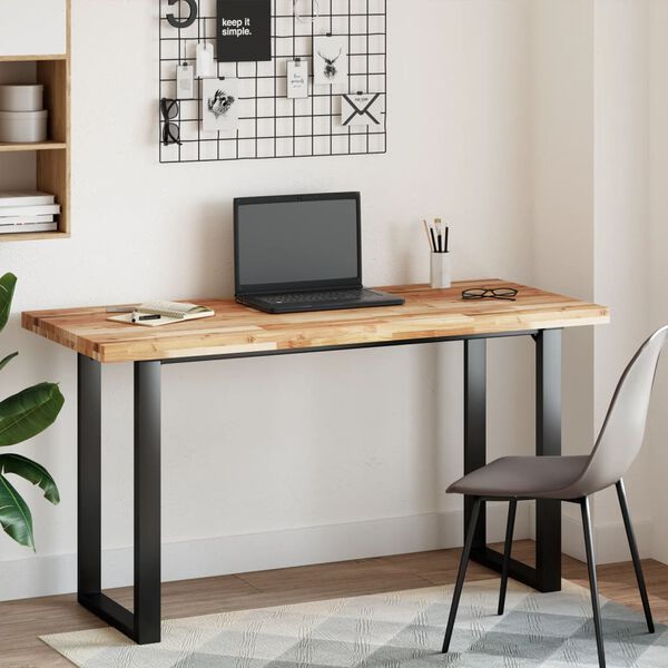 vidaXL Stalvir&scaron;is, 140x60x4cm, akacijos masyvas, stačiakampis