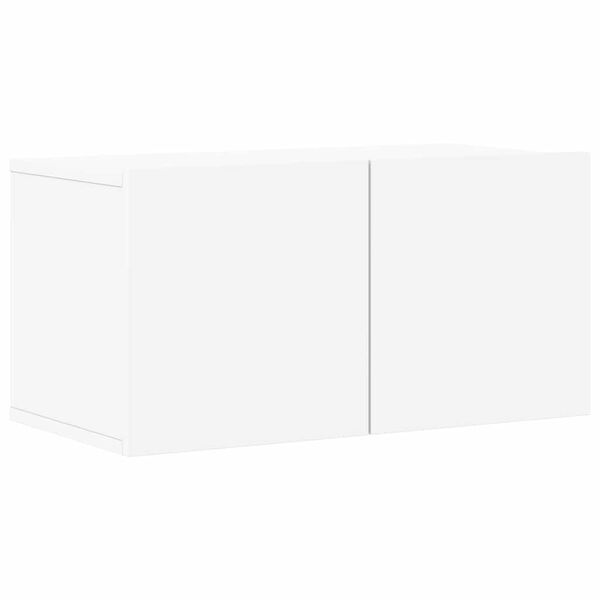 vidaXL Televizoriaus spintelių komplektas, 8 dalių, baltas, mediena