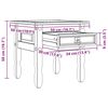 vidaXL Žurnalinis staliukas su stalčių Corona Balta 50 x 50 x 50 cm