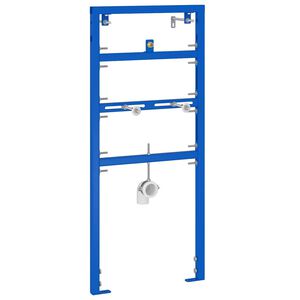 vidaXL Sieninis laikiklis &scaron;lapimo sistemos Mėlyna 50 x 3 x 112 cm