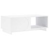 vidaXL Kavos staliukas Balta 95 x 50,5 x 35 cm Apdirbta mediena