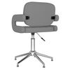 vidaXL Pasukama valgomojo kėdė, pilkos spalvos, dirbtinė oda