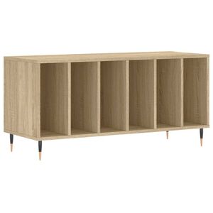 vidaXL Vinilinių plok&scaron;telių spintelė, ąžuolo, 100x38x48cm, mediena