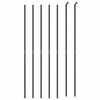 vidaXL Tinklinė tvora su flan&scaron;ais, antracito spalvos, 2,2x10 m