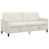 vidaXL Sofa su saugojimo vieta 3 vietos Kreminė 192 x 78 x 87 cm