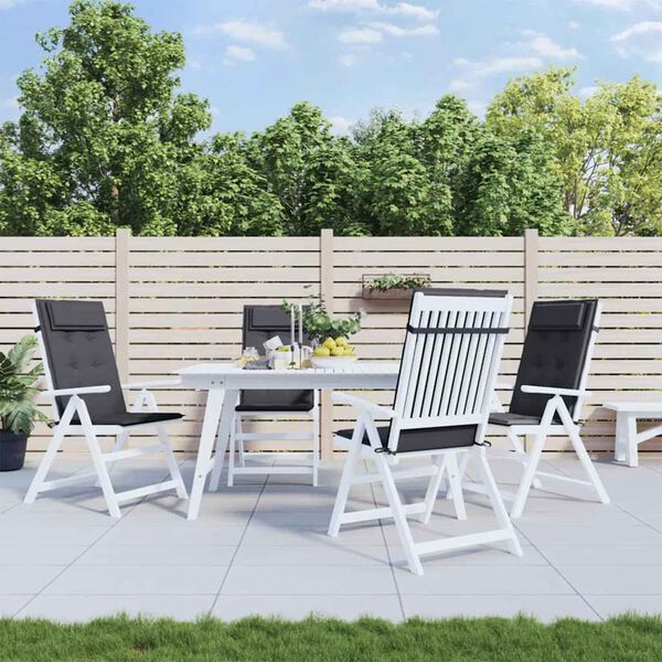 vidaXL Kėdės pagalvėlės, 4vnt., antracito spalvos, oksfordo audinys