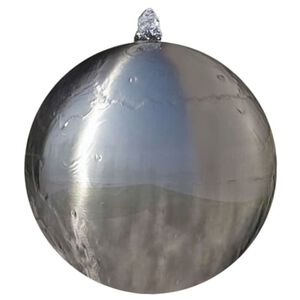 vidaXL Baseino fontanas-sfera su LED, nerūd. plienas, 20 cm