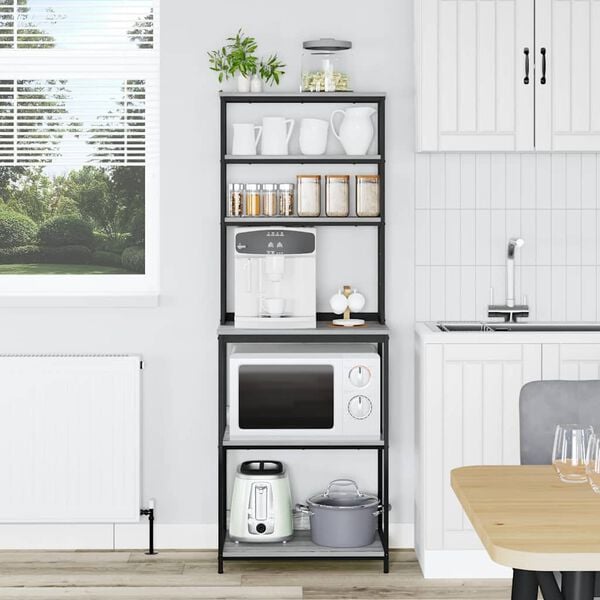 vidaXL Virtuvės lentyna Pilkas Sonoma 60 x 40 x 168 cm