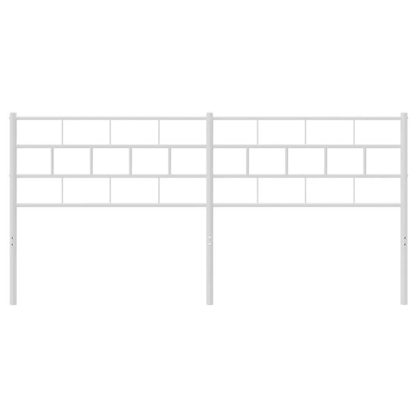 vidaXL Metalinis pakaitinis galvūgalis, baltos spalvos, 180cm