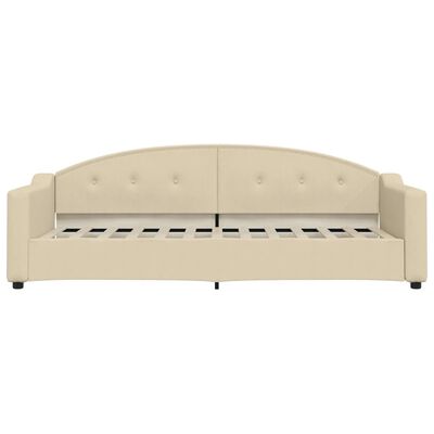 vidaXL Sofa, kreminės spalvos, 80x200cm, audinys