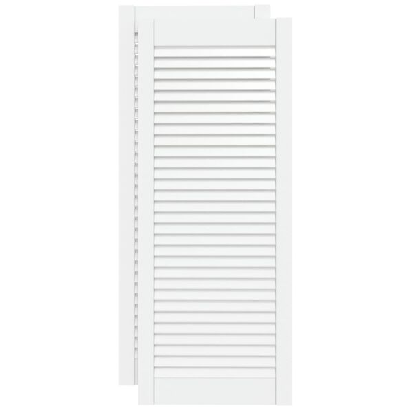 vidaXL Spintelės durelės, 2vnt., baltos, 99,3x39,4cm, pušis