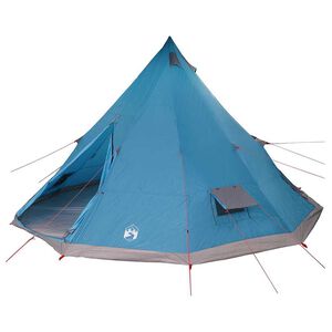 vidaXL Tipi palapinė su stogu Mėlyna 560 x 560 x 300 cm tafta