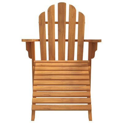 vidaXL Sodo adirondack kėdė su pakoja, tikmedžio medienos masyvas