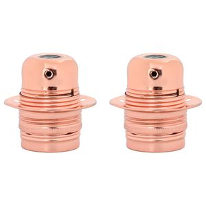vidaXL lempų laikikliai 2 vnt Rose Gold E27