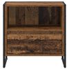 vidaXL Naktinis staliukas su stalčių Senovinis medis 50 x 39,5 x 50 cm