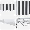 vidaXL Automatinė i&scaron;traukiama markizė, antracito ir balta, 450x300cm