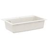 vidaXL Kriauklė Balta 795 x 505 mm Granitas