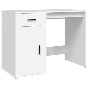 vidaXL Ra&scaron;omasis stalas, baltos spalvos, 100x49x75cm, apdirbta mediena