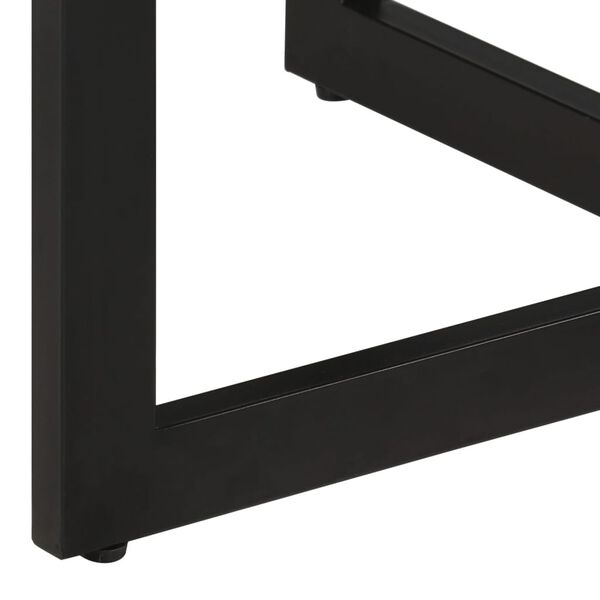 vidaXL Valgomojo stalas, 110x75cm, mango medienos masyvas