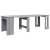 vidaXL Valgomojo stalas 240 x 85 x 75 cm Apdirbta mediena Pilka Sonoma