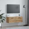 vidaXL Sieninė spintelė artisano ąžuolo 100 x 36.5 x 35 cm