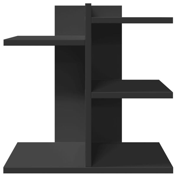 vidaXL Rašomojo stalo lentyna, juoda, 42x21,5x42cm, apdirbta mediena