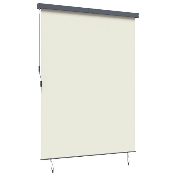vidaXL Lauko Ritininė Žaliuzė Dryžuotas Kreminė 200 x 250 cm audinys
